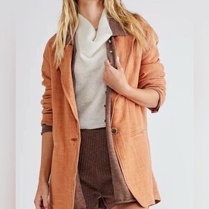 FREE‎ PEOPLE Beckett Boyfriend Blazer